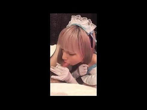 ❤️ Японский идол [mayuka], костюм французской горничной, часть 1, минет и дрочка с лосьоном ️❌ Шлюхи у нас ❌️❤
